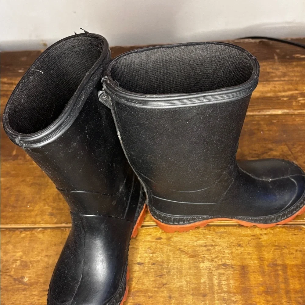 Kids Black Rain & Snow Boots